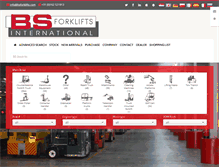Tablet Screenshot of bsforklifts.com